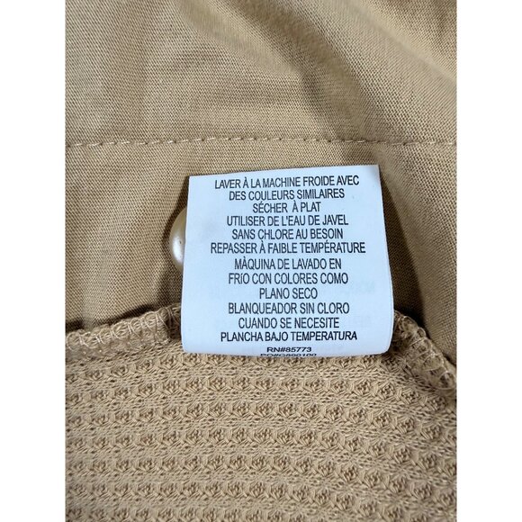 O’Neill Women’s XS Waffle Knit Jacket Shacket Tan Button Front NWT Neutral Cozy - Picture 15 of 16